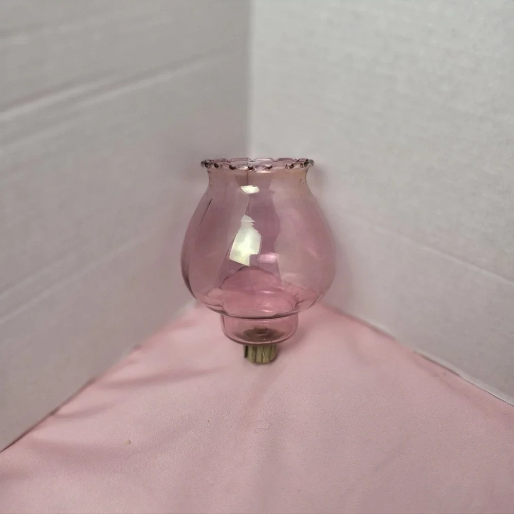HOMCO Pink Celeste Pegged Ruffled Votive Candle Holder Sconce Home Interiors